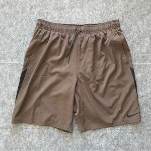 Nike Swim Trunks Mens Size L Lined Four-Way Stretch Brown NESSA482-046  MSRP $52